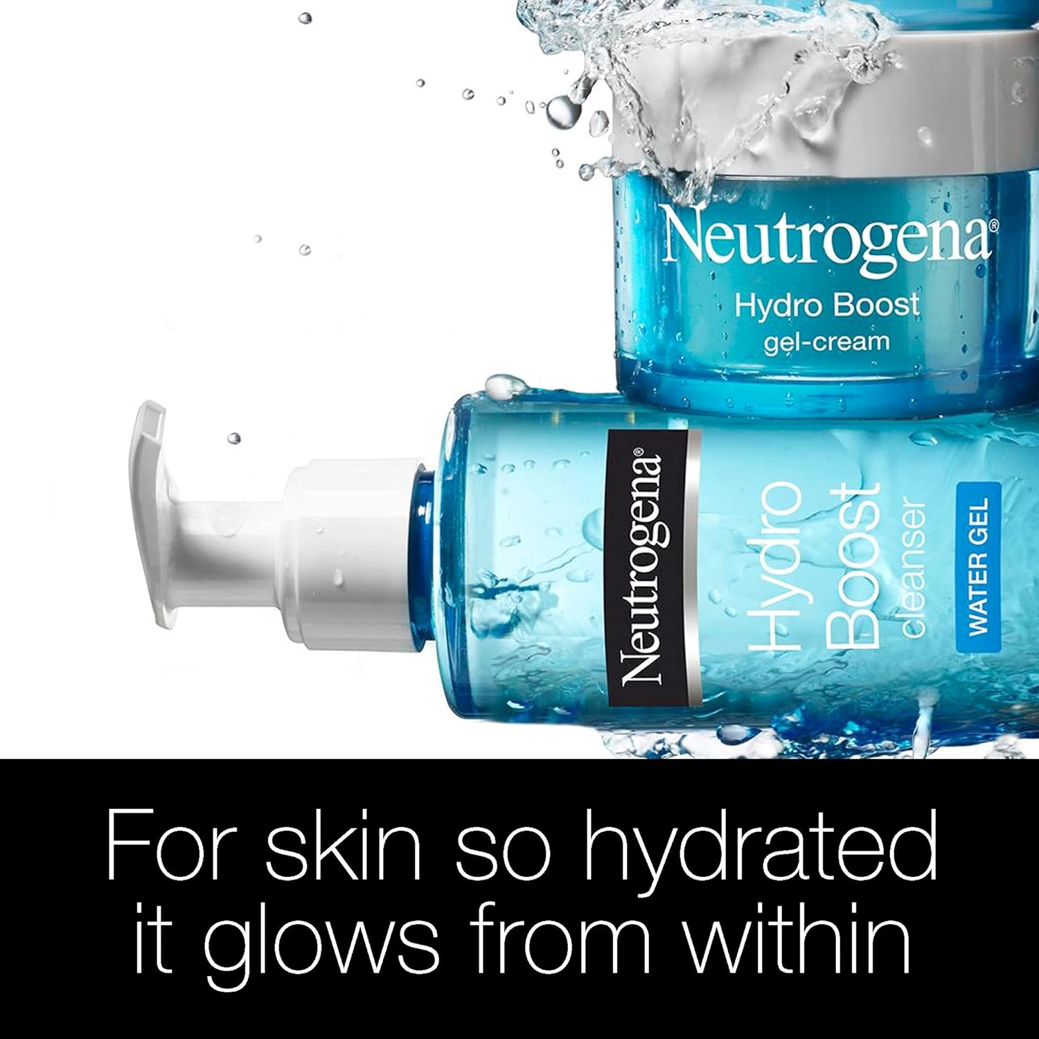 Neutrogena Cleansing Water Gel, Hydro Boost, Normal to Dry Skin. Lightweight gel, lathers away dirt, oil and make-up impurities, while replenishing the skin. 200ml (Pack of 2) - View 5 of 5
