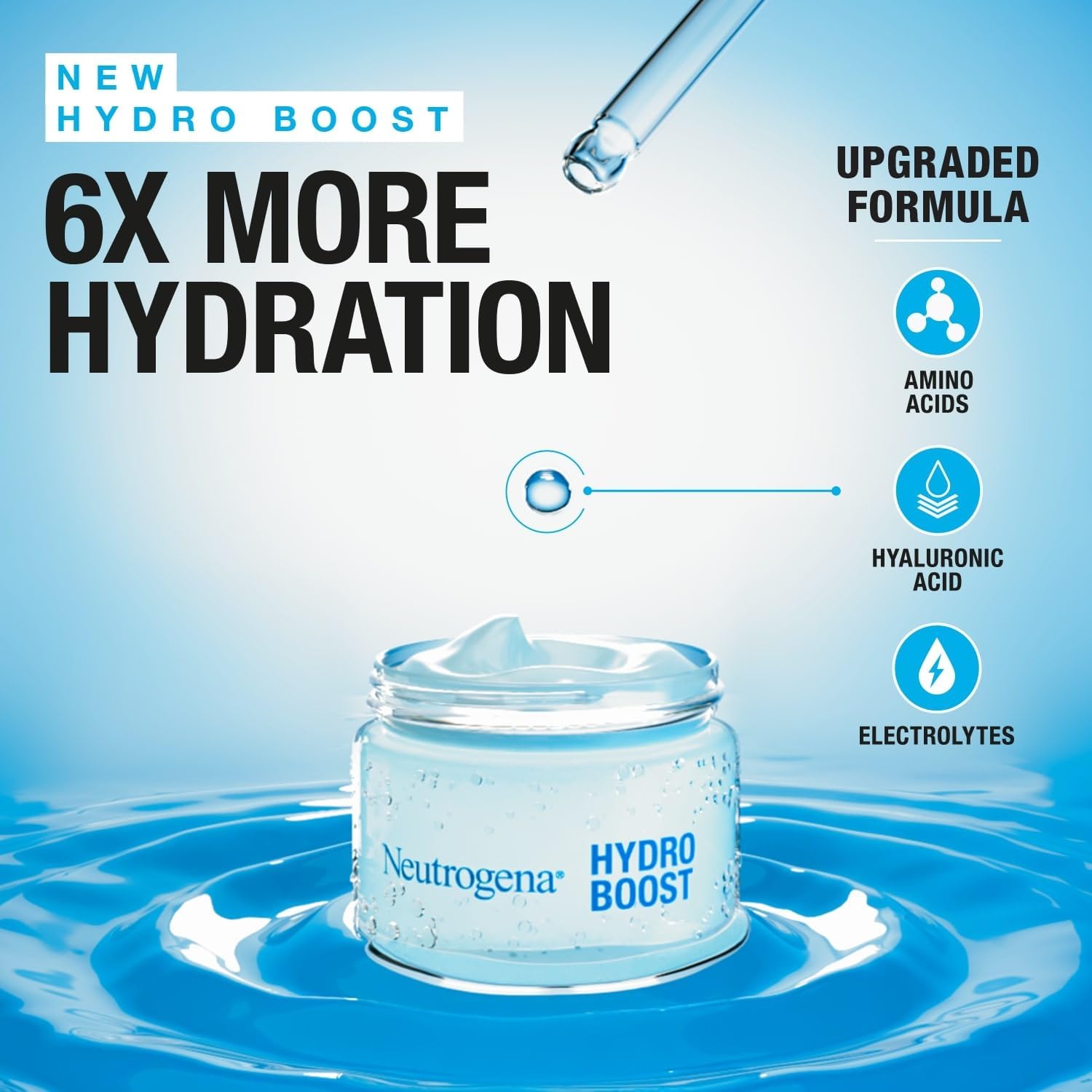 Neutrogena Face Cream Gel Hydro Boost, Quenches Dry Skin And Keeps It Looking Smooth And Supple. Lightweight, Quick-Absorbing Formula, 50Ml - View 7 of 8