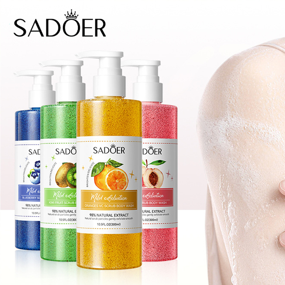 ROREC SADOER 98% Natural Extract Fruit Scrub Body Wash – Natural Scrub & Gentle Exfoliation 300ml-Kiwi Fruit(FROM MALAYSIA) - View 3 of 3