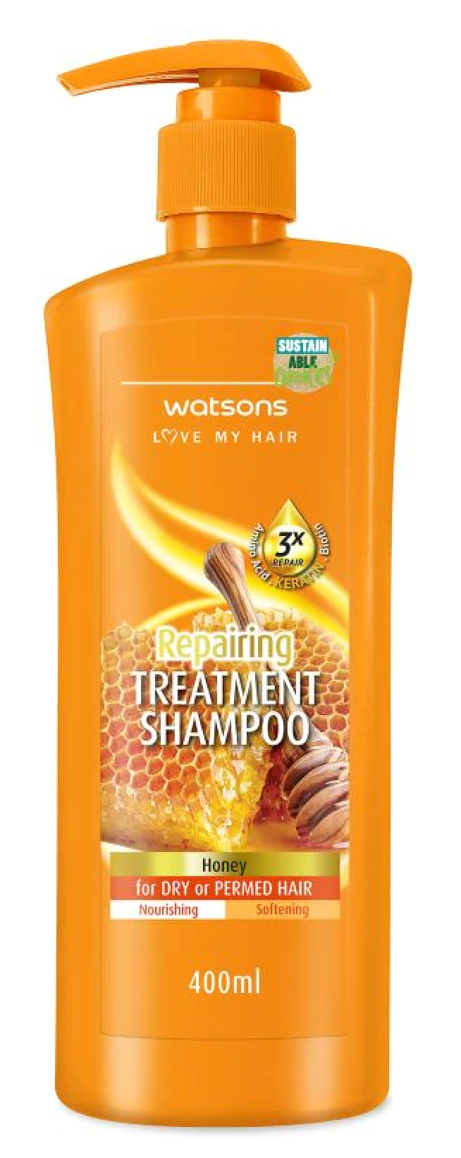 Watsons Shampoo Treatment Wax Conditioner 400ml-shampoo honey(FROM MALAYSIA) - View 2 of 2