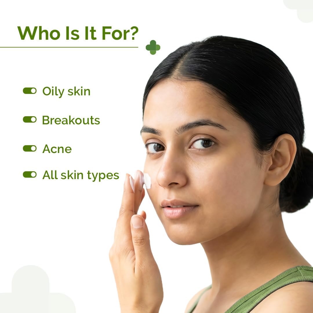 The Derma Co Oil-Free Daily Face Long-Lasting Moisturizer with Hyaluronic Acid, Ceramides & Multivitamins, Quick Absorbing & Lightweight for Oily & Combination Skin | Strengthens Skin Barrier, 100g - View 7 of 7