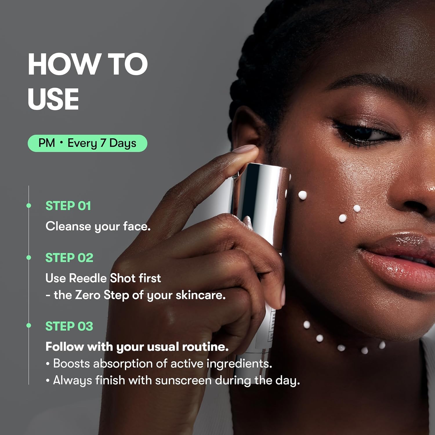 VT COSMETICS CICA Reedle Shot 700 | Spicule Microneedling Serum for Pore Care&Exfoliation, Exosome&Centella Asiatica for Glass Skin, Acne&Blemish Care, Korean Skin Booster (1 Fl Oz / 30ml) - View 2 of 7