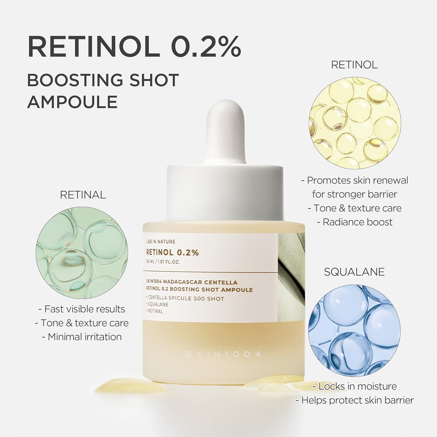 SKIN1004 Madagascar Centella Retinol 0.2 Boosting Shot Ampoule 30 ml - View 7 of 7