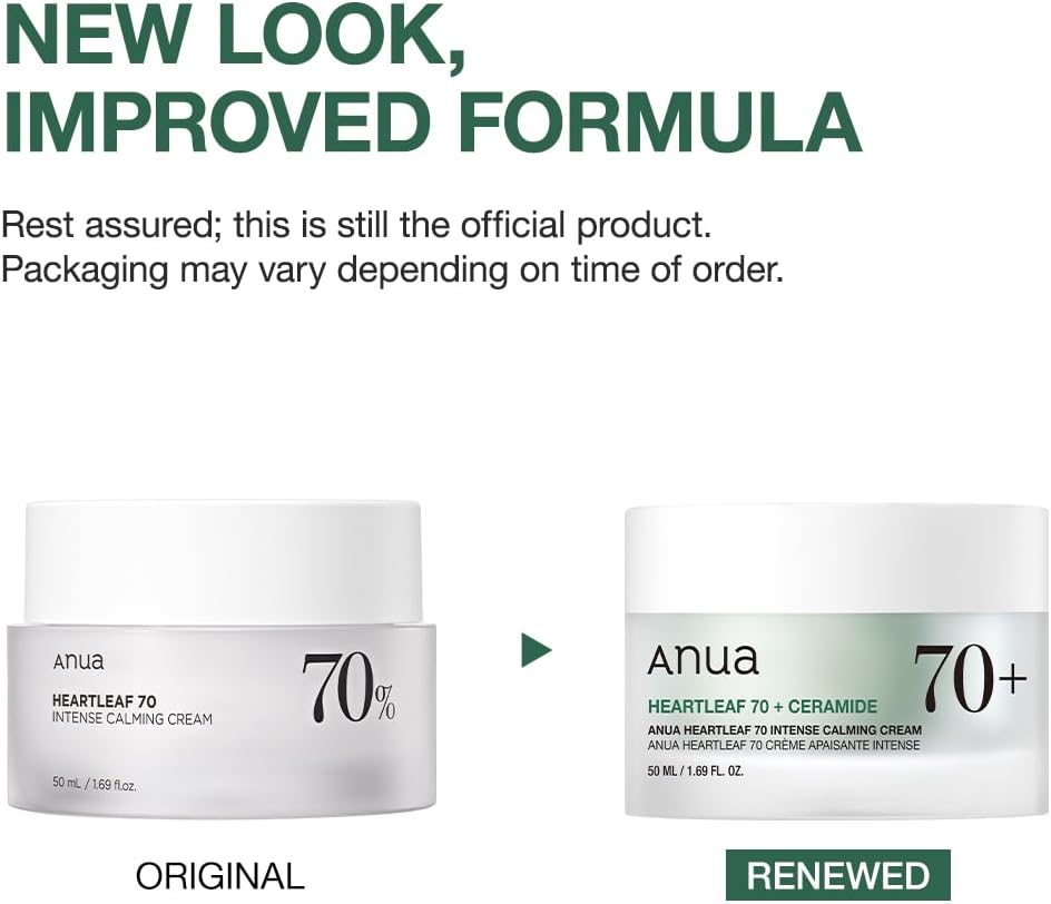 ANUA Heartleaf 70 Intense Calming Cream with Ceramide, Panthenol, Heartleaf extract, Korean Skin care - (50ml /1.69Fl. Oz) (Heartleaf Cream) - View 7 of 7