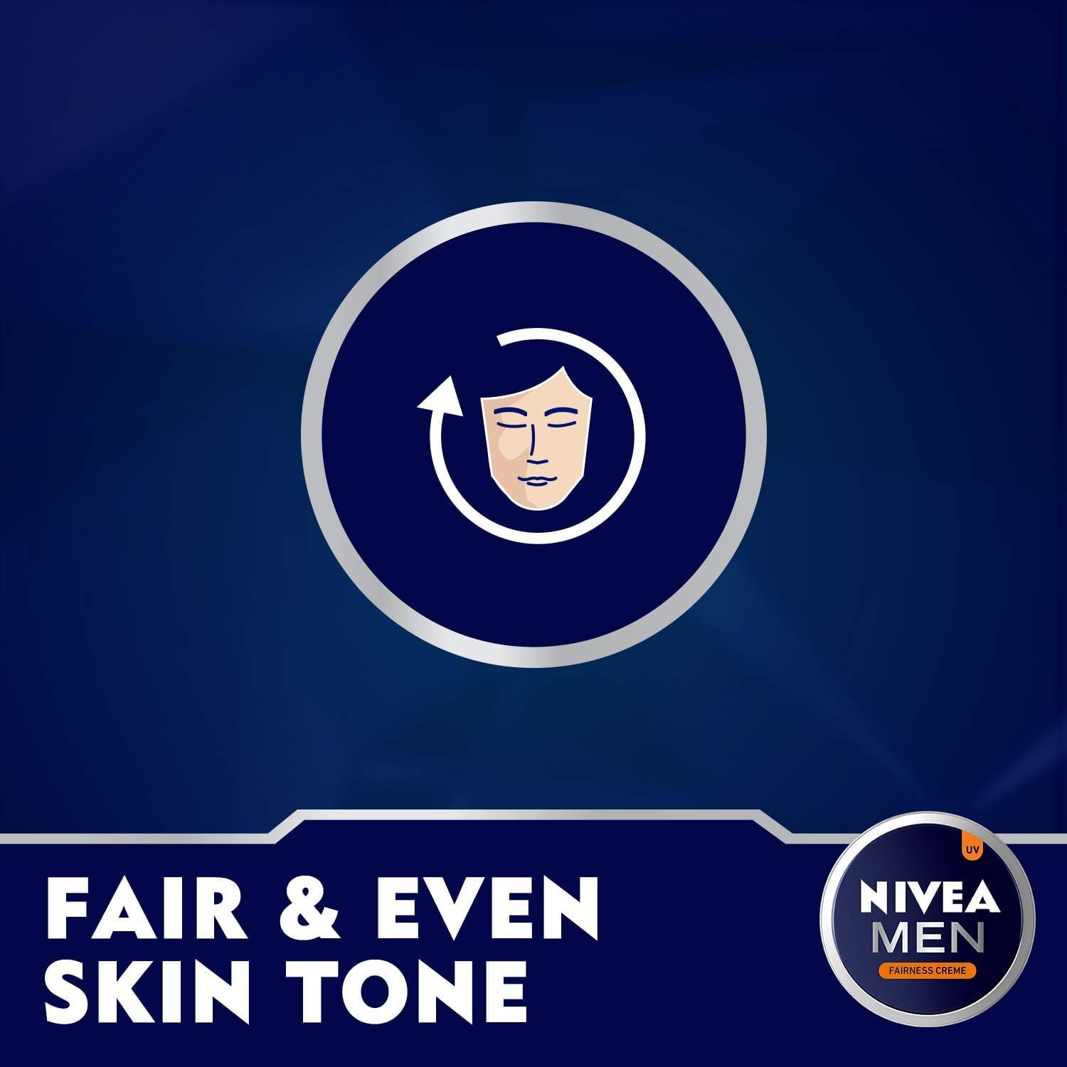 NIVEA MEN Face, Body & Hands Cream, Fairness Fair & Even Skin Tone, Tin 150ml - View 2 of 5