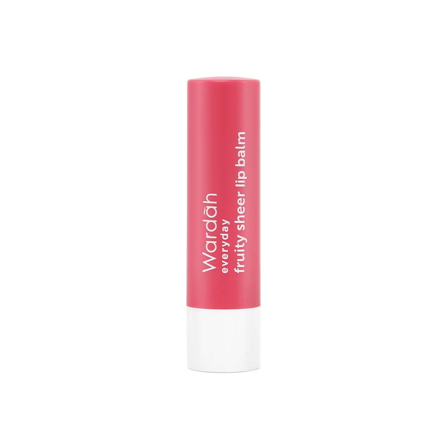 Wardah Everyday Fruity Sheer Lip Balm Strawberry 4g | Lip Nutrition & Moisturizer | Hydrating Lip Care with Fruity Formula | Helps Nourish, Soften and Protect Lips for Smooth, Healthy Looking Lips Daily - View 2 of 3