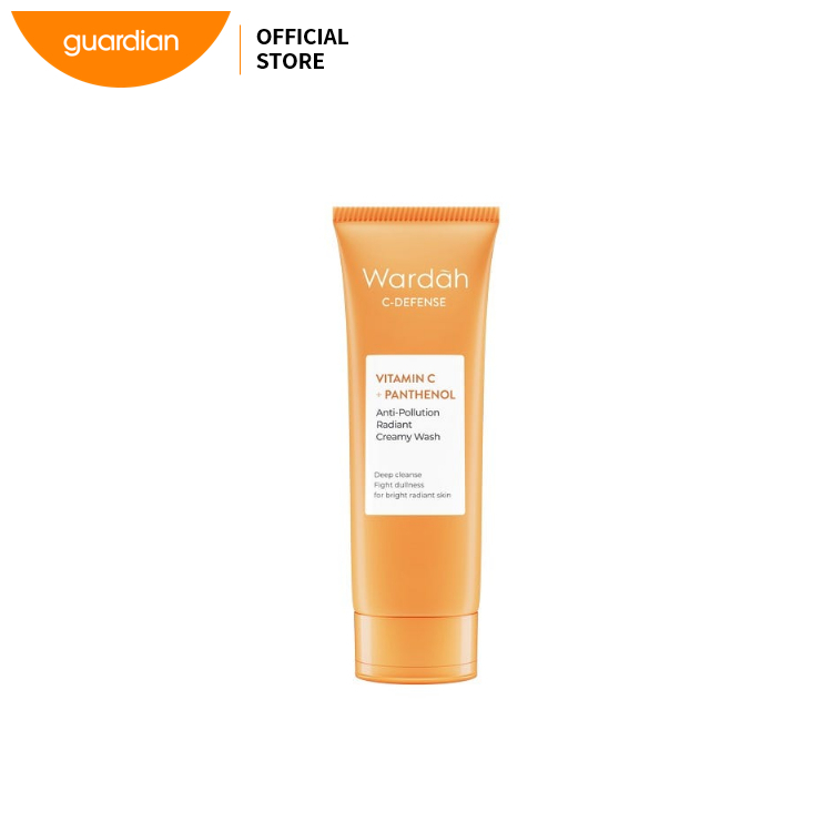 Wardah C Defense Energizing Creamy Wash 100ml | Vitamin C Brightening Facial Cleanser | Gentle Cream Face Wash | Helps Remove Impurities, Refresh Skin and Maintain Moisture for Soft Radiant Looking Complexion - View 3 of 3