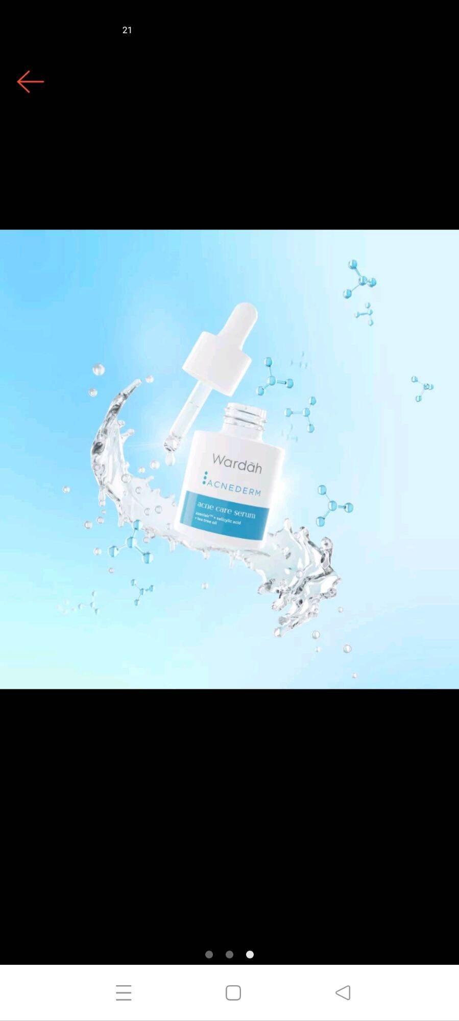 Wardah Acnederm Acne Care Serum 15ml | Targeted Acne Treatment Facial Serum | Helps Reduce Blemishes and Oil Control | Lightweight Fast Absorbing Serum for Clear, Calm and Healthy Looking Skin Care - View 3 of 3