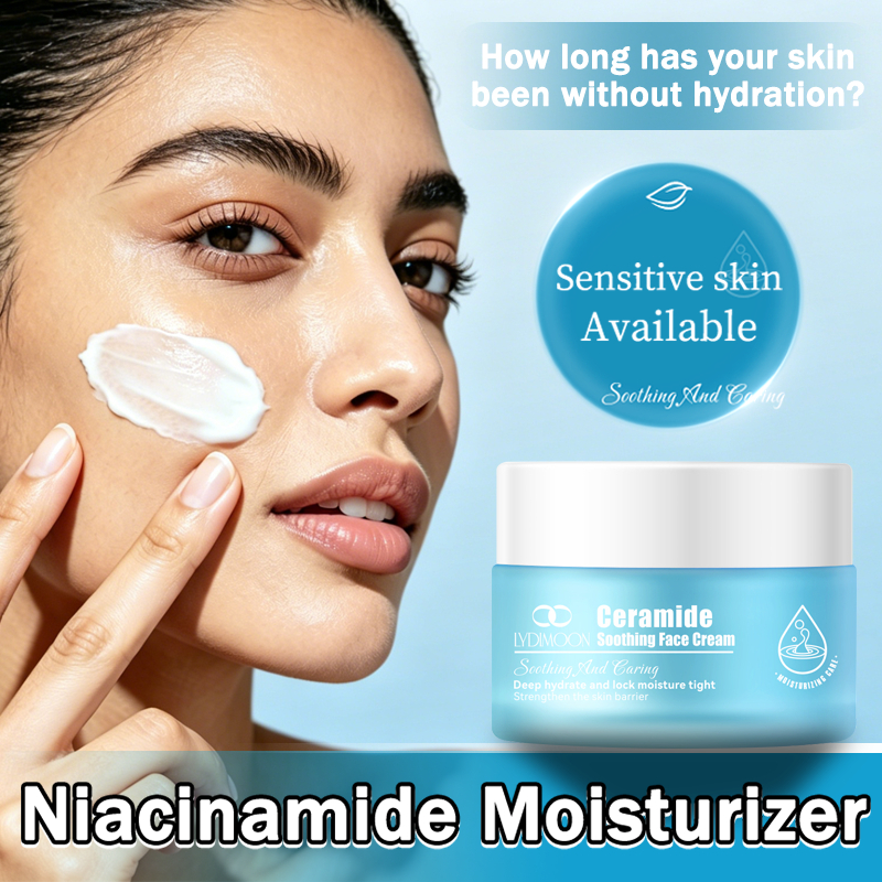 LYDIMOON Ceramide Soothing Repair Face Cream 50g | Deep Moisturizing Barrier Repair Cream | Anti-Aging Hydrating Facial Care | Helps Nourish, Brighten, Firm and Improve Skin Texture for Smooth Healthy Looking Skin - View 2 of 4