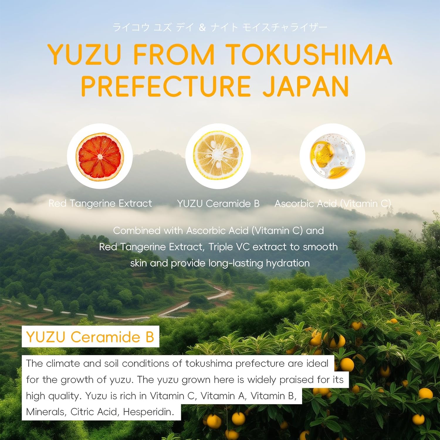LAIKOU Yuzu Radiance Skincare Set - 5-Piece Skin Care Kit for Men & Women, Includes Cleanser, Toner, Serum, Eye Cream, and Moisturizer for Glowing Skin - View 5 of 9