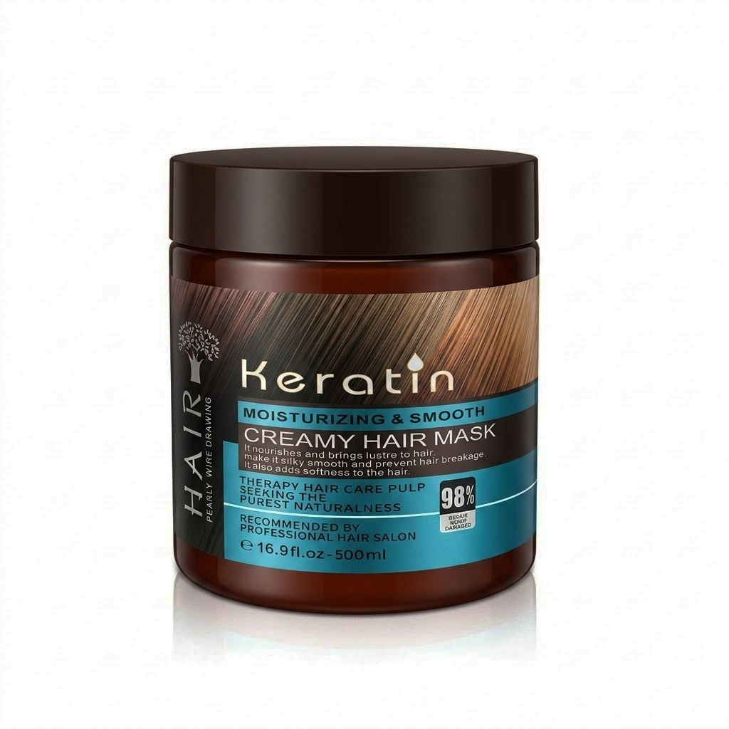 KERATIN Nutrition Moisturizing & Smooth Creamy Hair Mask 500ml(FROM MALAYSIA) - View 3 of 3