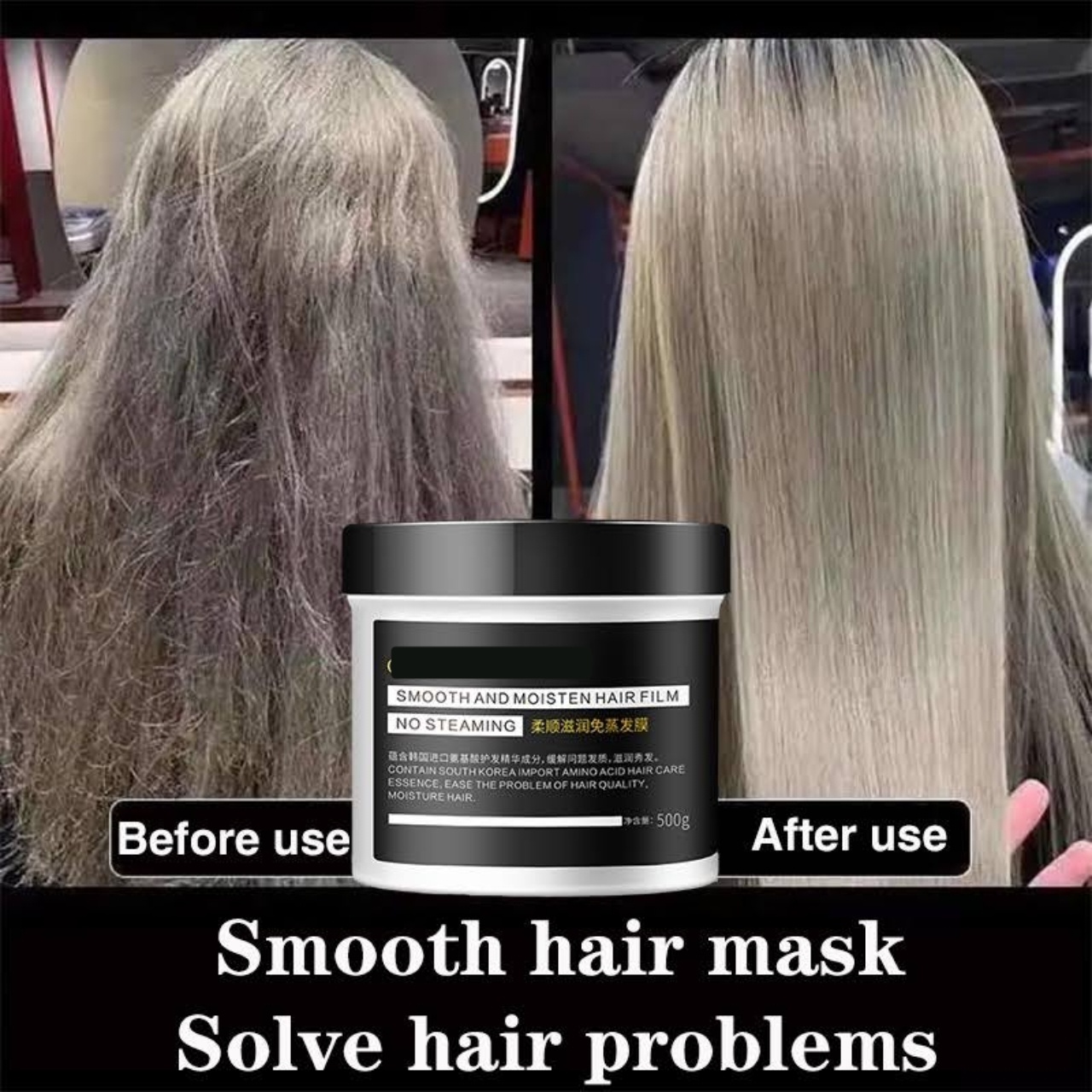 PINKYPINKY keratin Rambut Mask Pinky Cindynal Deep Moisturize Non-Steaming Hair Mask RHair Treatment Mask conditioner 500g(FROM MALAYSIA) - View 2 of 3