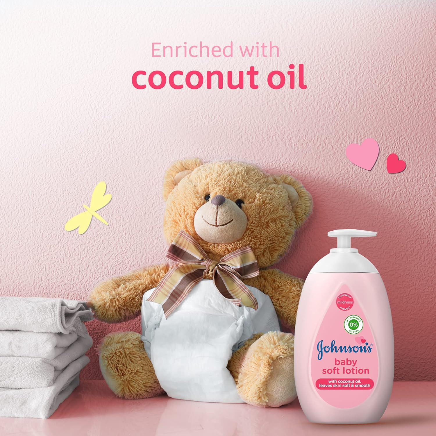 Johnson's Baby 24-Hour Moisture Lotion, Clinically Proven Mildness for Delicate Skin, 500ml + 200ml, Long-Lasting Hydration and Gentle Care for Your Little One - View 5 of 6