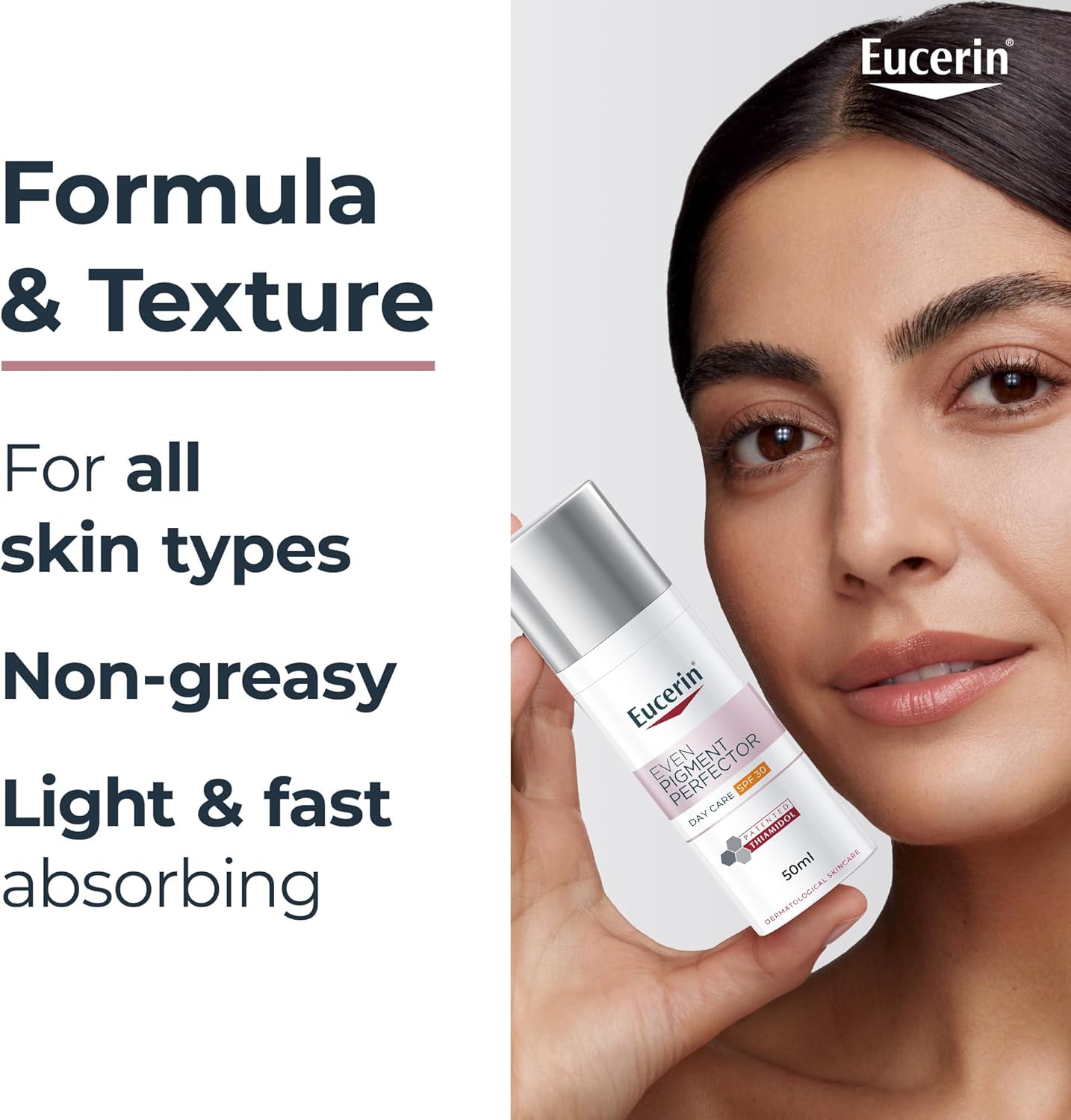Eucerin Even Pigment Perfector Face Day Cream with Thiamidol, UVA & UVB Sun Protection, SPF 30, Reduces Pigment Spots & Prevent Their Reappearance, Instant Moisturizer for All Skin Types, 50ml - View 4 of 9