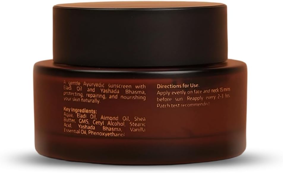 Eladi Radiance Cream 50g | Natural Sunscreen & Daily Face Cream | Sun Protection, Acne Marks Reduction & Skin Brightening | With Eladi Oil & Yashada Bhasma | Natural Glow & Hydration - View 7 of 7