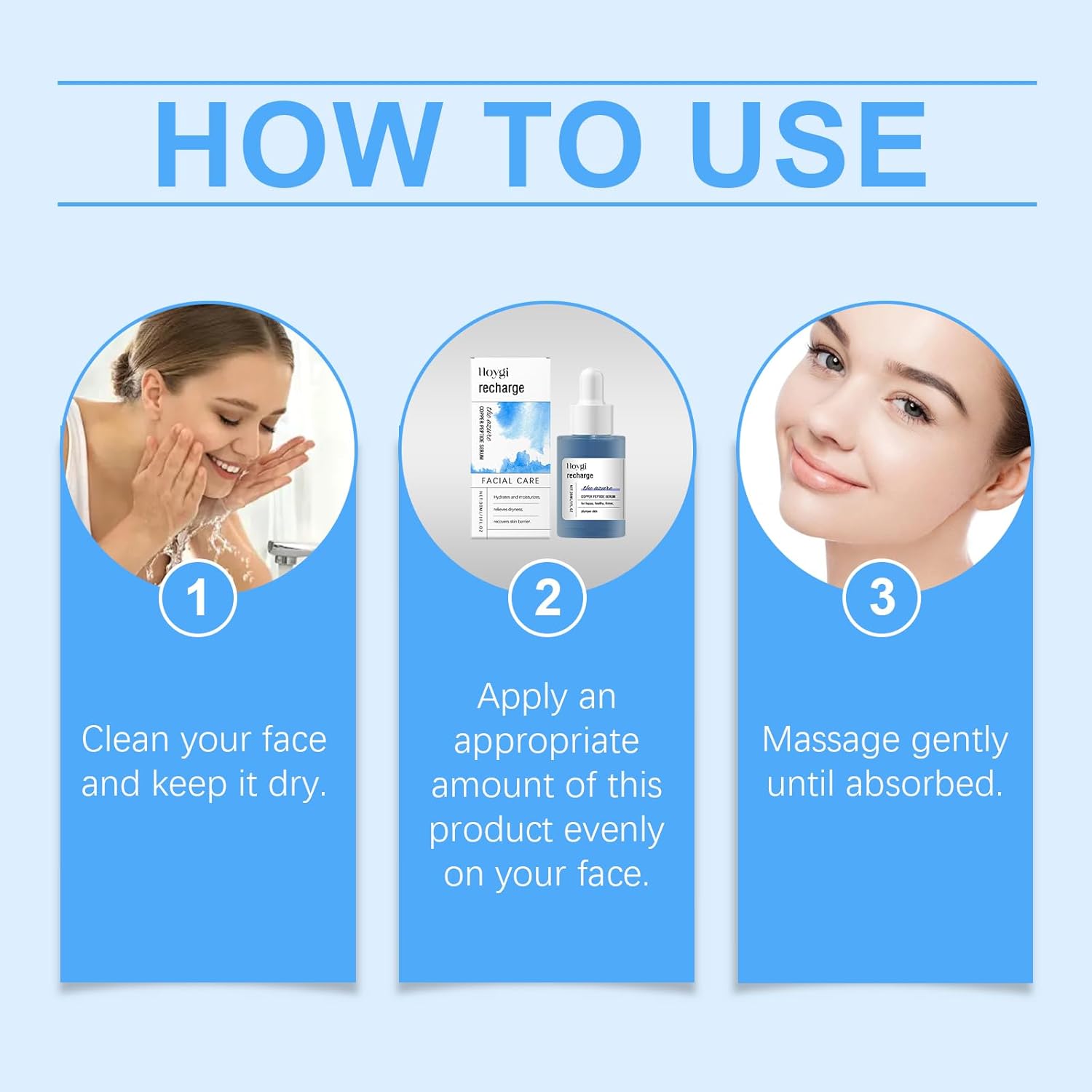 Copper Peptides Serum – Peptides Cream for Face, Deep Moisturizing for Skin Care, Face Serum with Glycerol - View 7 of 8