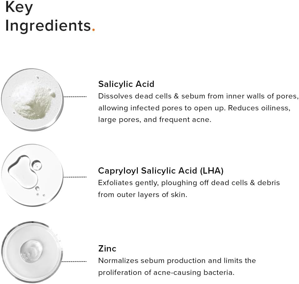 Minimalist Anti-Acne Face Wash with 2% Salicylic Acid for Deep Pore Cleansing, Blackheads, Sebum & Oil Control. Anti-Bacterial with Zinc| Oily and Acne Prone Skin| Sulphate Free & Non Drying|100 ml - View 3 of 5