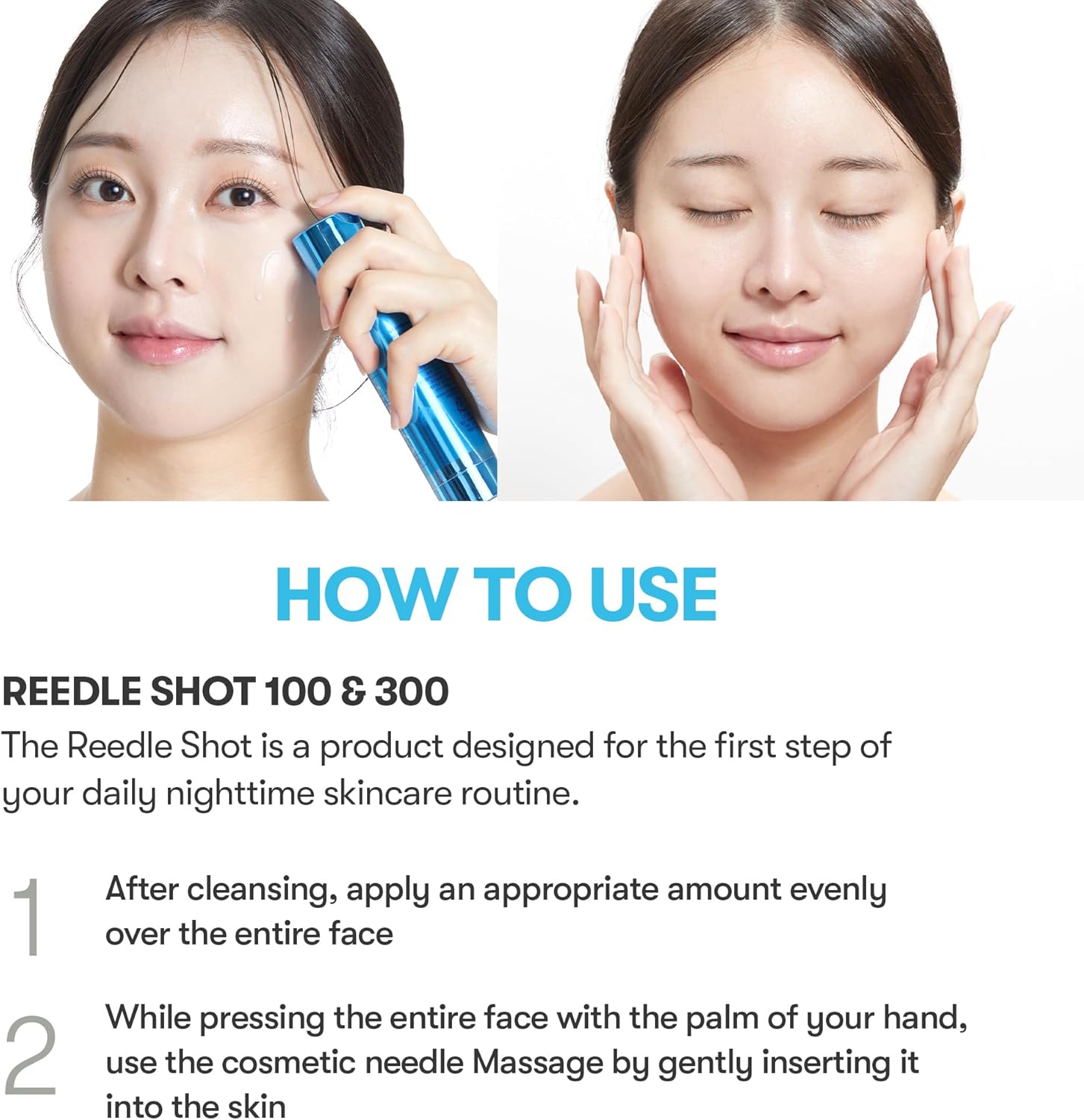 VT COSMETICS Hydrop Reedle Shot 100hL, Hyaluronic Acid Microneedling Serum, Intensive Hydrating & Moisturizing Exosome, Soft & Glass Skin, Korean Skin Booster1.69 Fl Oz.(50ml) - View 3 of 5