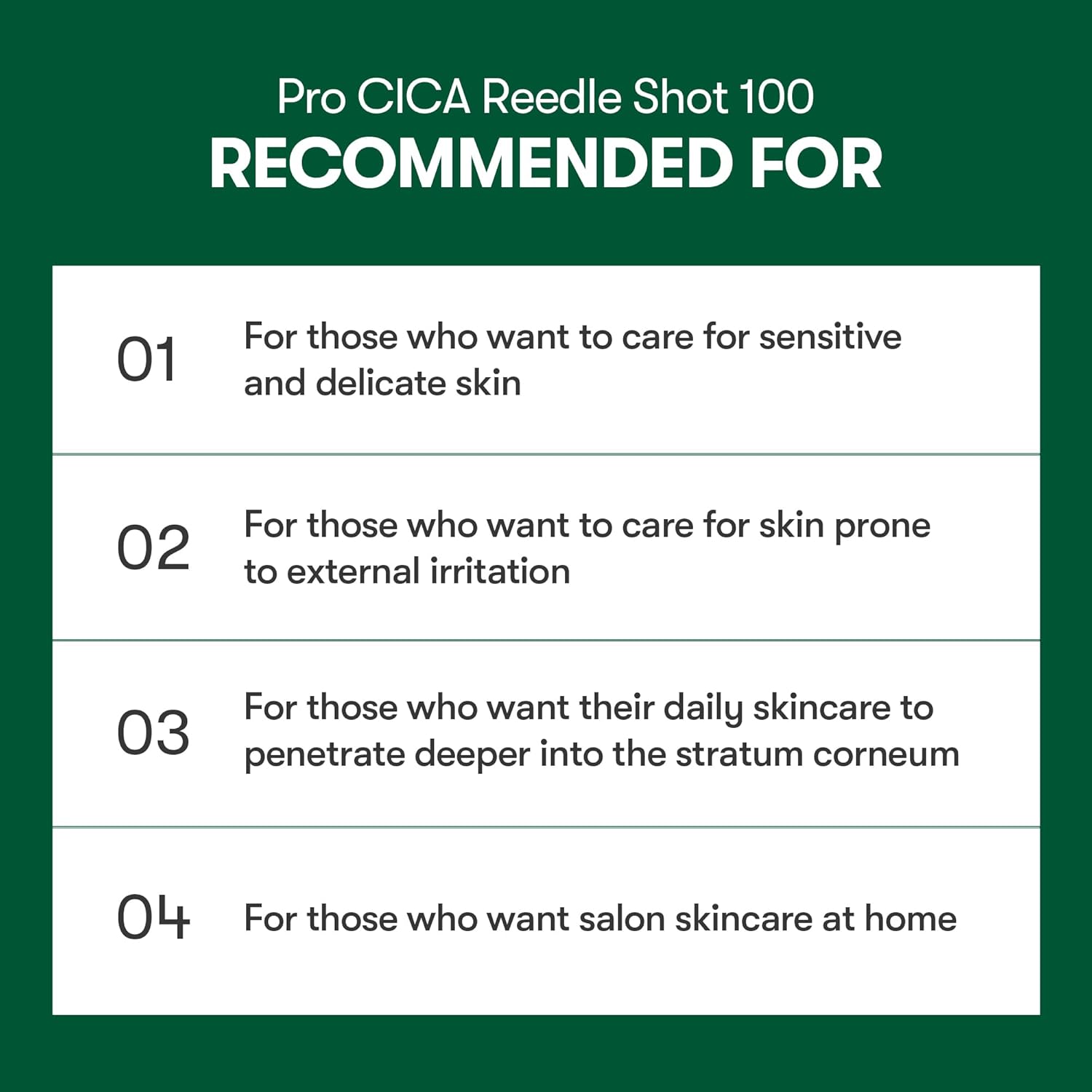 VT COSMETICS Pro Cica Reedle Shot 100, Centella Asiatica Microneedling Serum, Cica Exosome, Soothing, Hyaluronic Acid, Soft Skin, Glass Skin, Korean Skincare Booster 1.69 Fl Oz.(50ml) - View 3 of 6