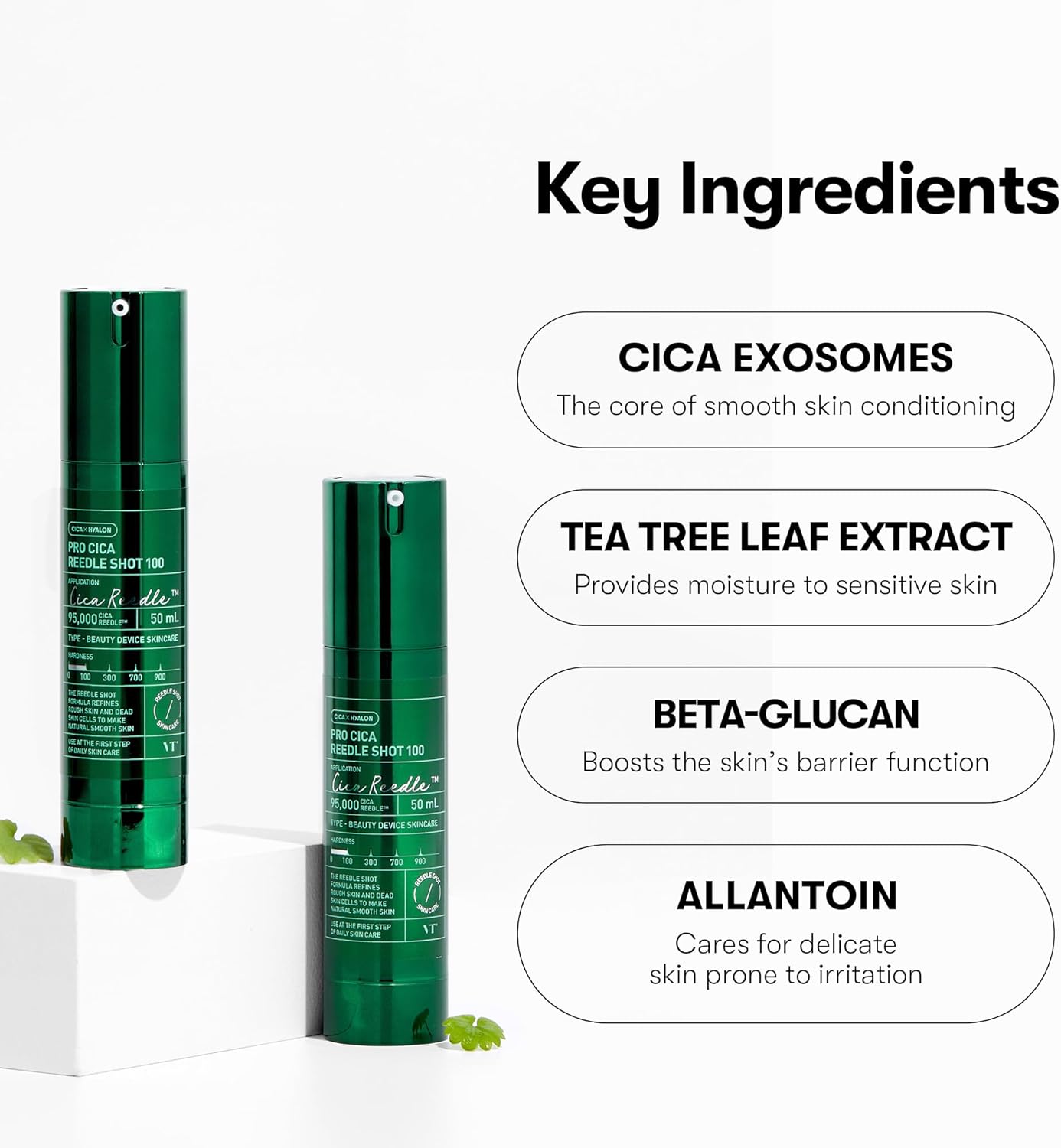 VT COSMETICS Pro Cica Reedle Shot 100, Centella Asiatica Microneedling Serum, Cica Exosome, Soothing, Hyaluronic Acid, Soft Skin, Glass Skin, Korean Skincare Booster 1.69 Fl Oz.(50ml) - View 6 of 6