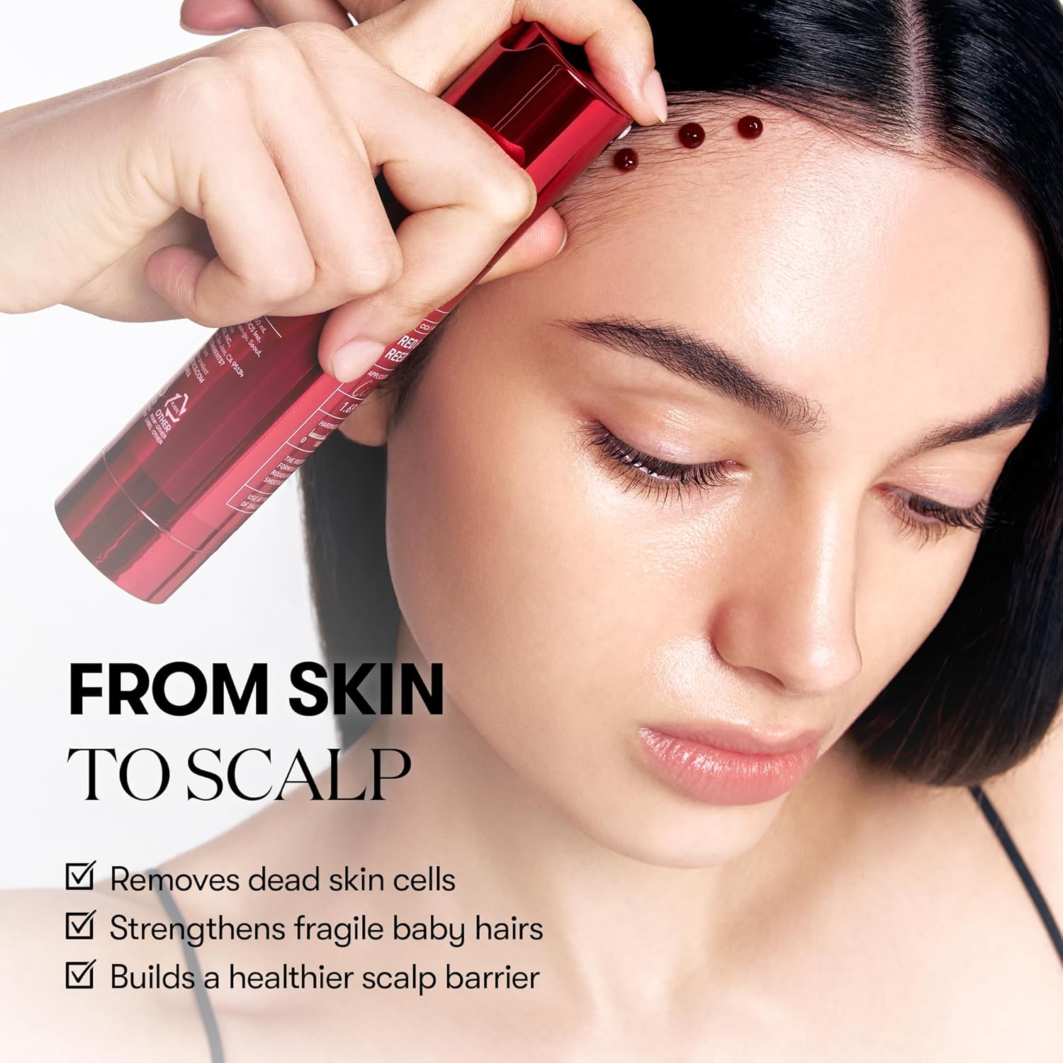 VT COSMETICS Red Booster Reedle Shot 100, Microneedling Serum with Dragon’s Blood, Exosome, Soothing Relief Serum for Irritated, and Sun-Stressed Skin, Scalp Care, Korean Skincare 1.69 fl oz (50ml) - View 3 of 7