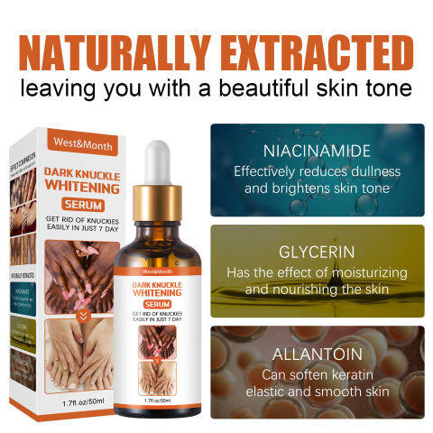 West&Month Dark Knuckle Whitening Serum 50g | Knee & Ankle Brightening Skin Care Cream | Moisturizing Nourishing Formula | Helps Improve Uneven Tone, Smooth Rough Skin and Restore Radiant Looking Areas - View 3 of 3