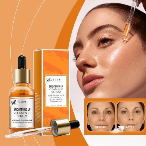 Ouhoe Vitamin C Brightening Essence Serum 30ml | Hydrating Moisturizing Facial Serum | Vitamin C Skin Care Essence | Helps Brighten Dull Skin, Nourish, Refresh and Maintain Smooth Radiant Looking Complexion - View 2 of 3