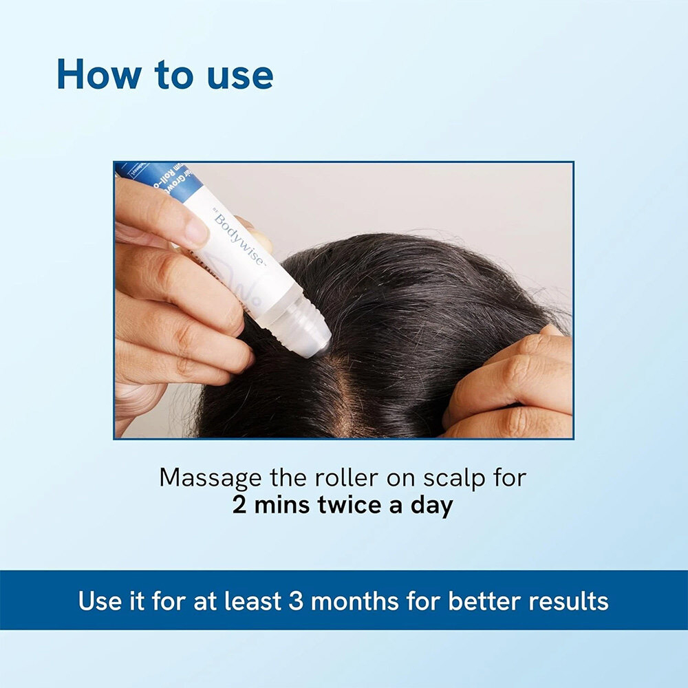 Be Bodywise Rosemary Hair Growth Serum Roll On 25ml | Scalp Nourishing Hair Treatment | Helps Strengthen Hair Roots and Improve Hair Health | Lightweight Serum for Fuller, Stronger Looking Hair Care - View 2 of 3