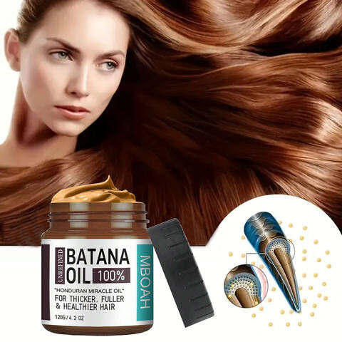 100% Batana Oil from Honduras Hair Nutrition Oil | Natural Hair Growth & Conditioning Treatment | Helps Promote Fuller, Thicker, Healthier Looking Hair | Deep Moisturizing Oil for Smooth Silky Hair Care - View 3 of 3