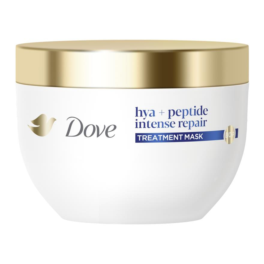 Dove Hya + Peptide Repair Serum Treatment Mask 265g | Intensive Hair Repair Mask | Hydrating Hyaluronic Acid & Peptide Hair Care | Helps Restore Damage, Smooth Frizz and Strengthen Hair - View 3 of 3