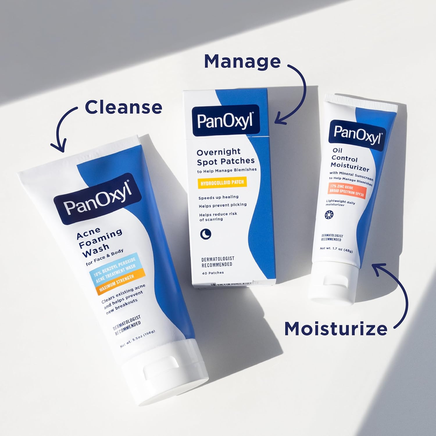 PanOxyl Acne Foaming Wash Benzoyl Peroxide 10% Maximum Strength Antimicrobial, 5.5 Oz, Package may vary - View 2 of 7