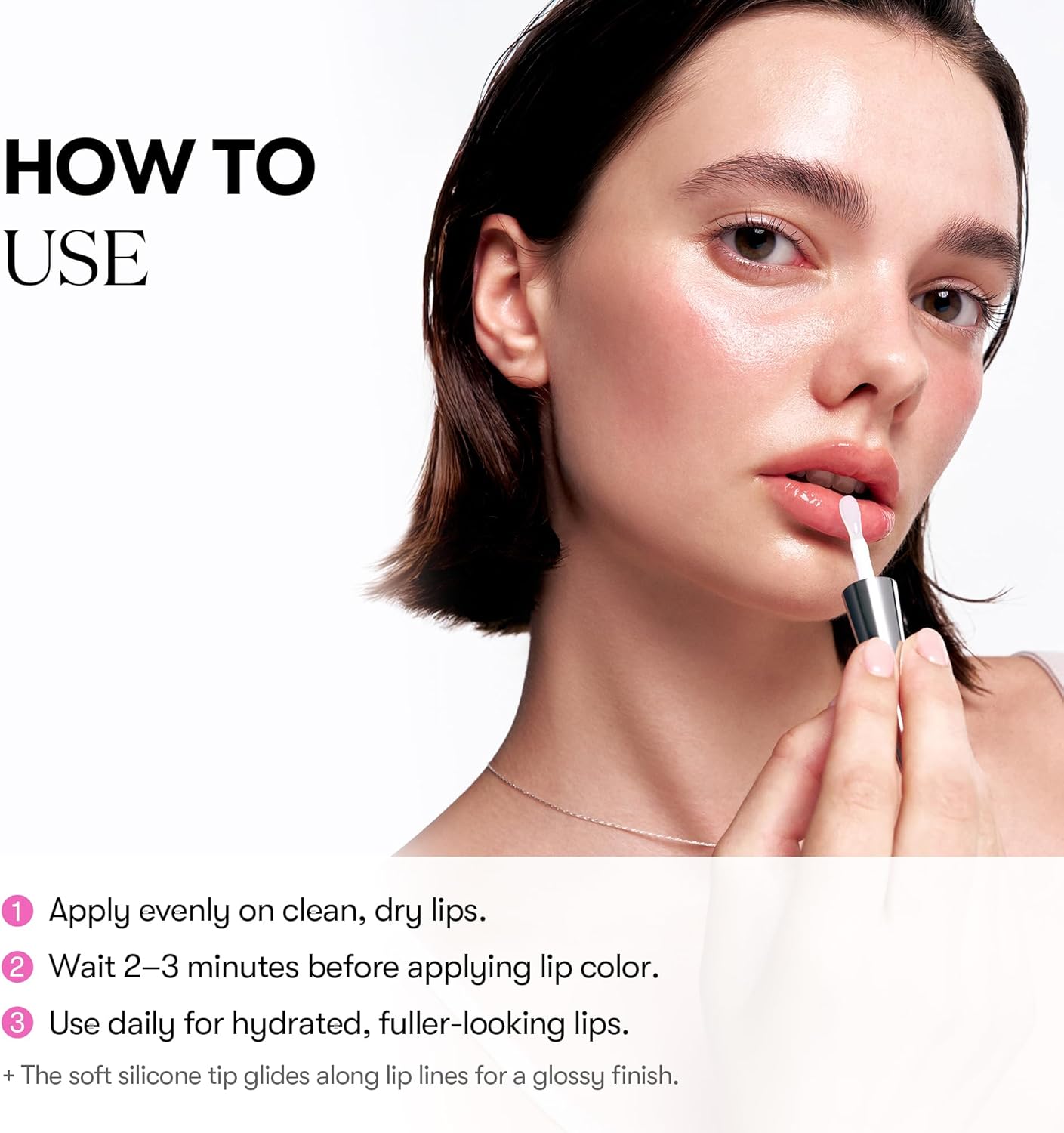 VT COSMETICS Reedle Shot Lip Plumper (Beginner), Hydrating & Volumizing Clear Lip Gloss, Microneedling Effect & Hyaluronic Acid for Fuller, Smoother Lips, 0.15 oz (4.3 g) - View 3 of 7