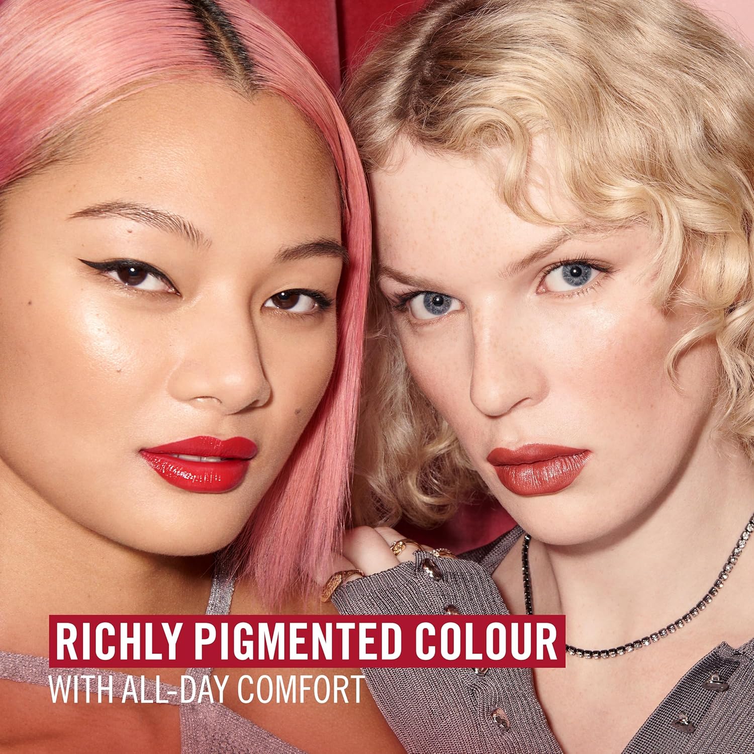 Rimmel London Lasting Finish, 058 Drop Of Sherry, Satin Lipstick, Long-Lasting, Satin Finish, Rich Colour, Moisturising, Vegan Formula, 4g - View 2 of 8