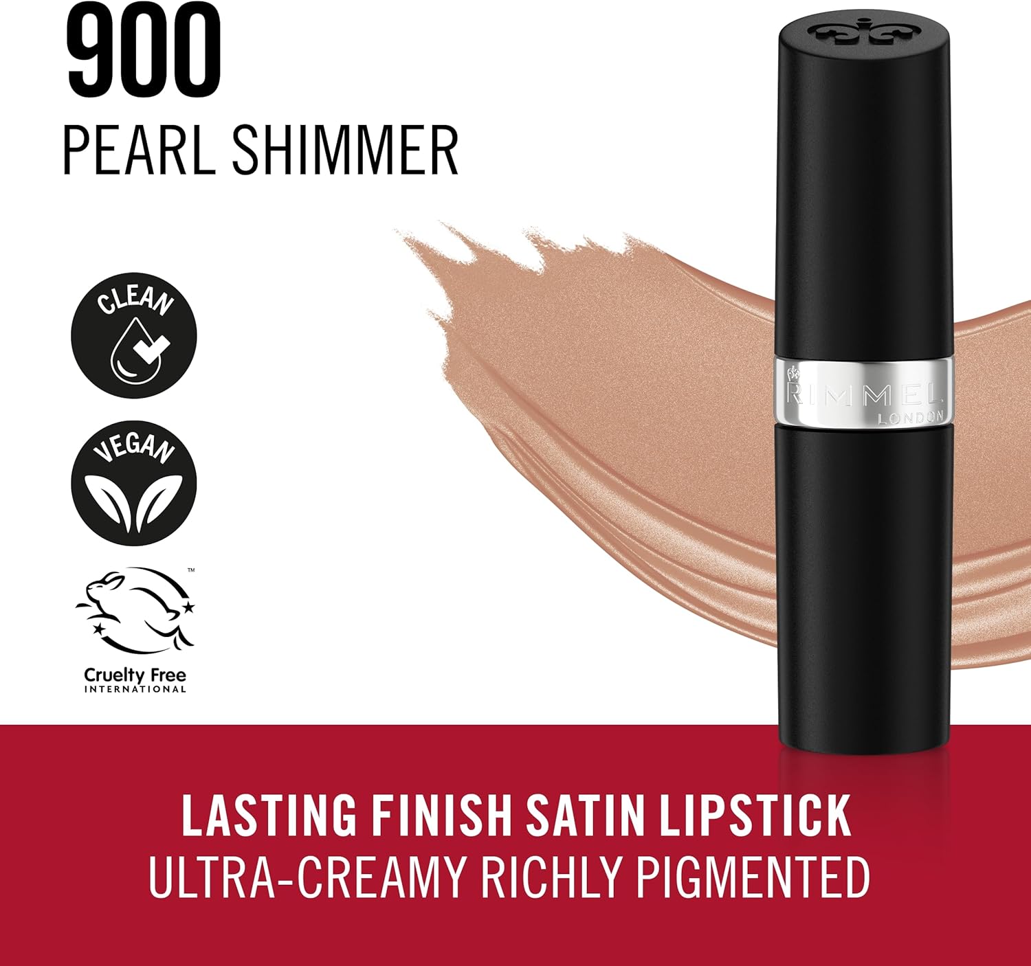 Rimmel London Lasting Finish Lipstick, Pearl Shimmer 4G - View 4 of 8