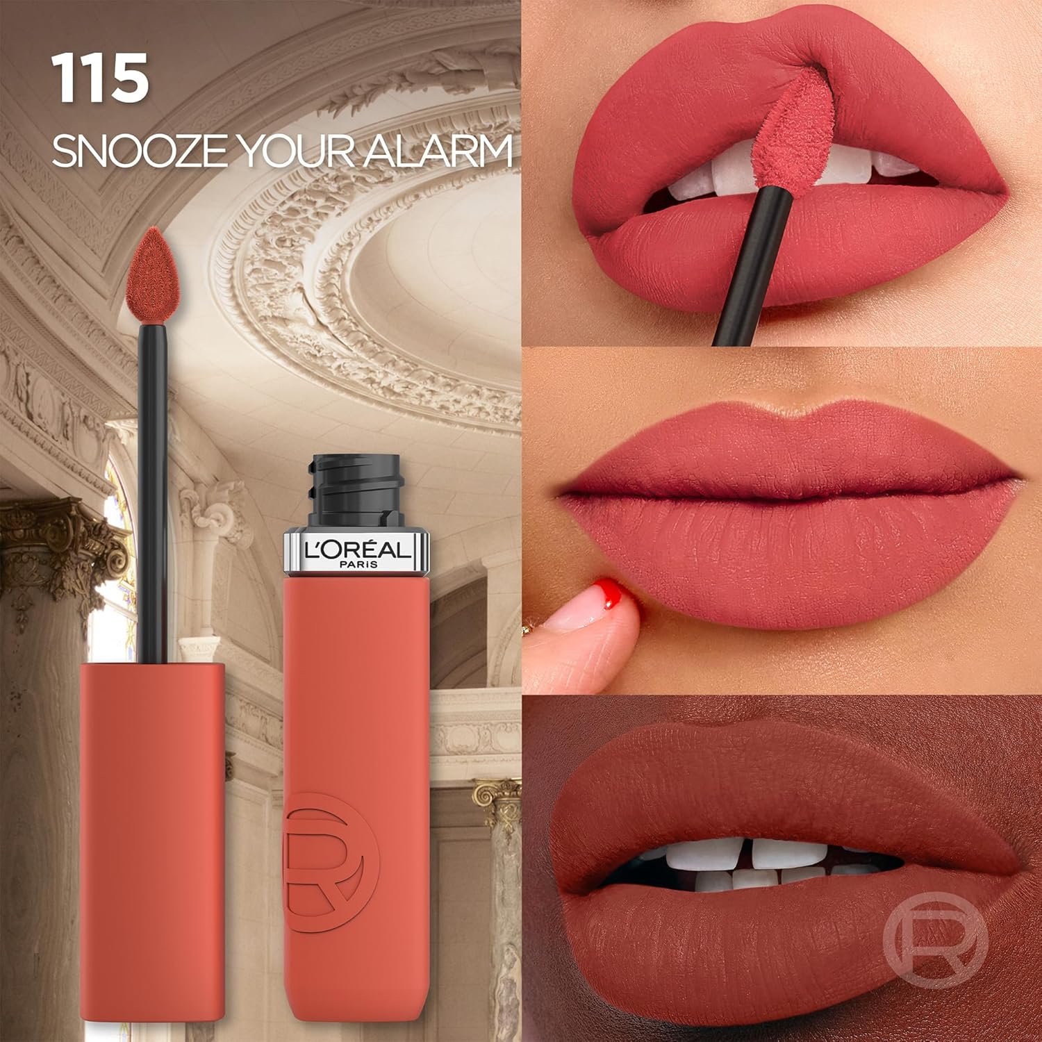 L’Oréal Paris , Infaillible Le Matte Resistance Liquid Lipstick up to 16 Hour wear, 115 SNOOZE THE ALARM - View 4 of 7