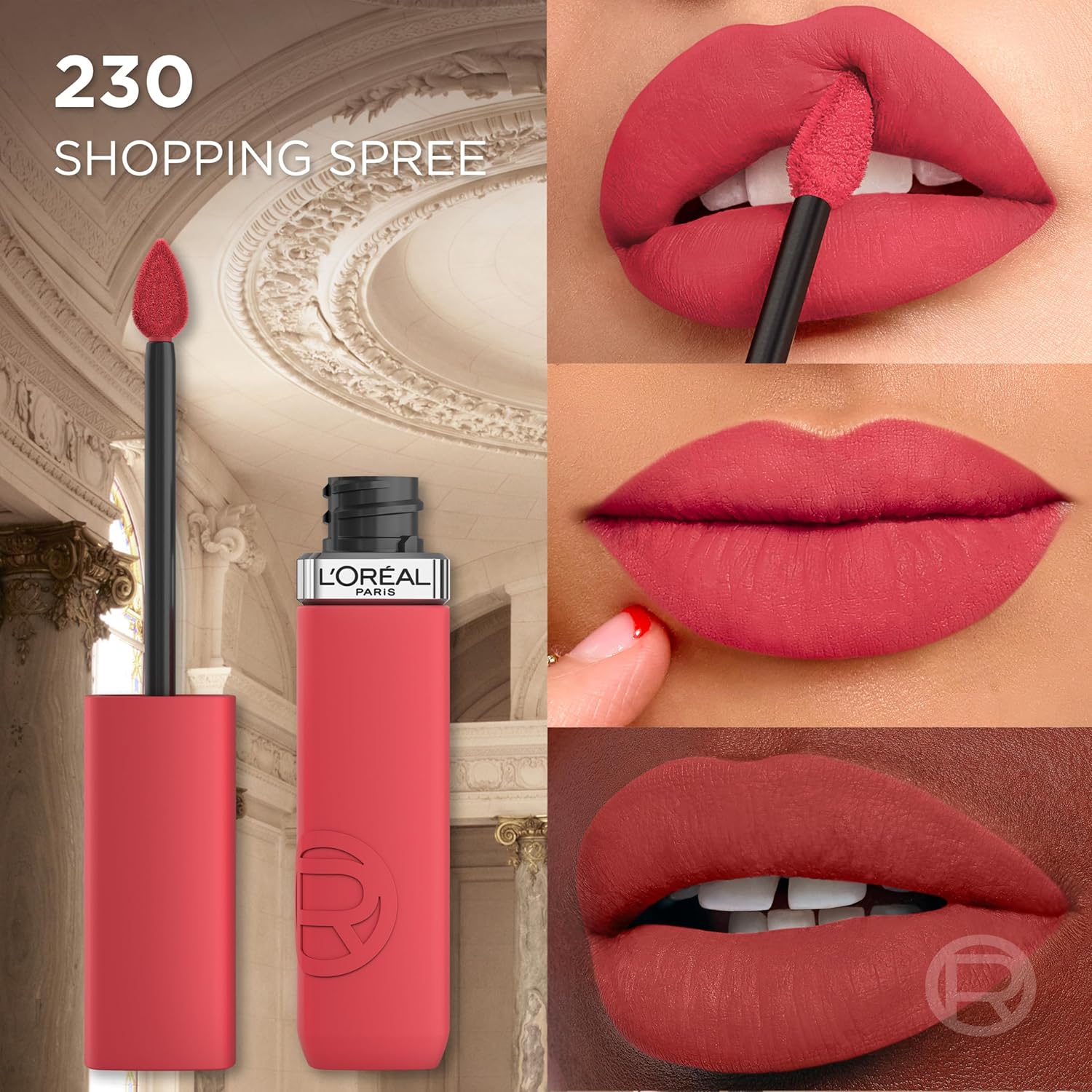 L’Oréal Paris , Infaillible Le Matte Resistance Liquid Lipstick up to 16 Hour wear, 230 SHOPPING - View 6 of 8