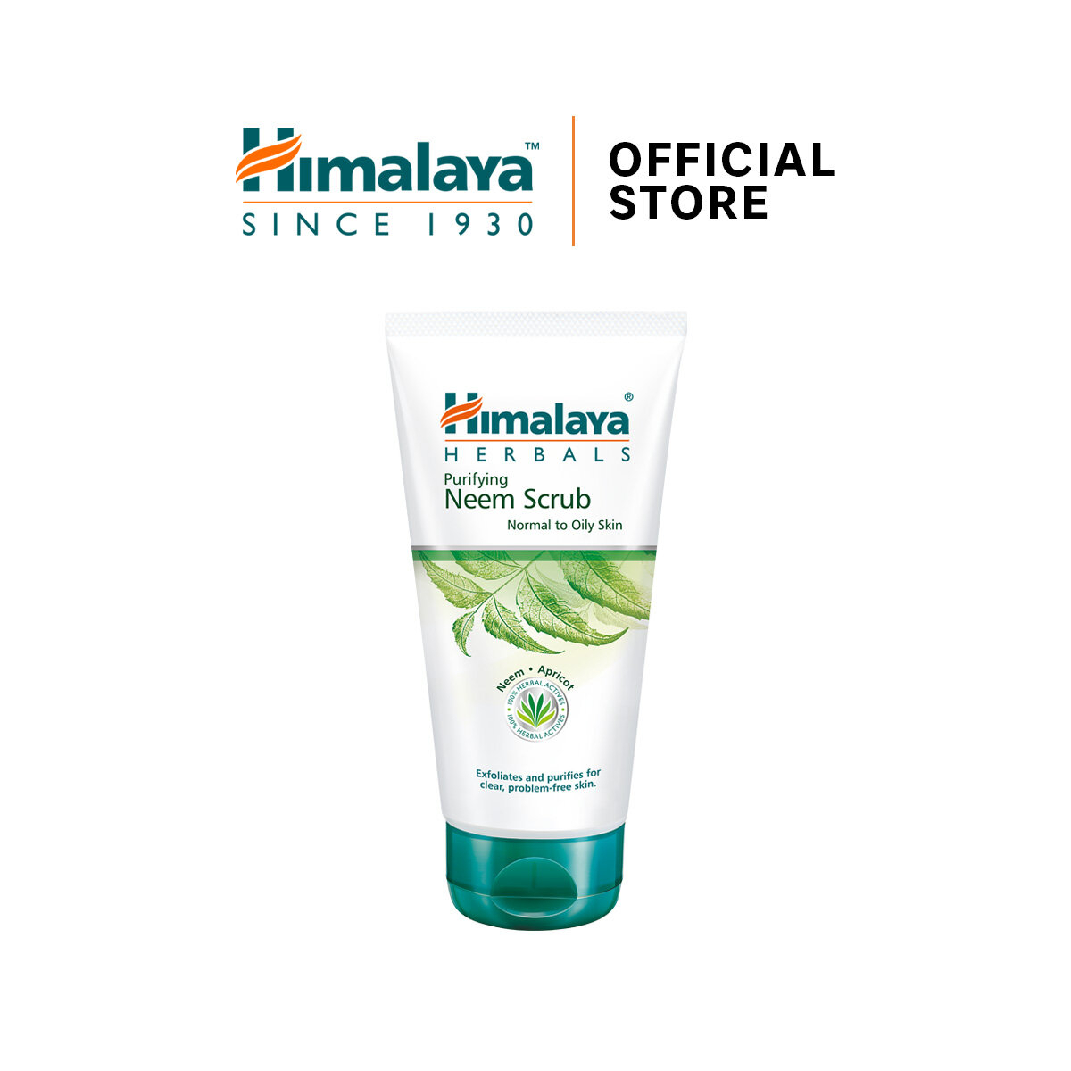 Himalaya Purifying Neem Scrub 150ml Face Scrub with Neem & Apricot Granules Exfoliates Dead Skin Unclogs Pores Helps Prevent Pimples Refreshes Oily, Combination & Acne-Prone Skin - View 3 of 3