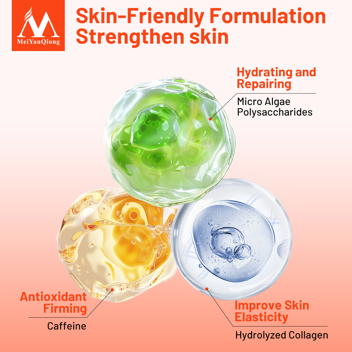 MeiYanQiong Slimming Face Lifting and Firming Massage Cream | Anti-Aging Whitening Moisturizing Beauty Skin Care Facial Cream for Hydration, Skin Firming, Facial Massage, and a Smooth Radiant Appearance - View 2 of 3