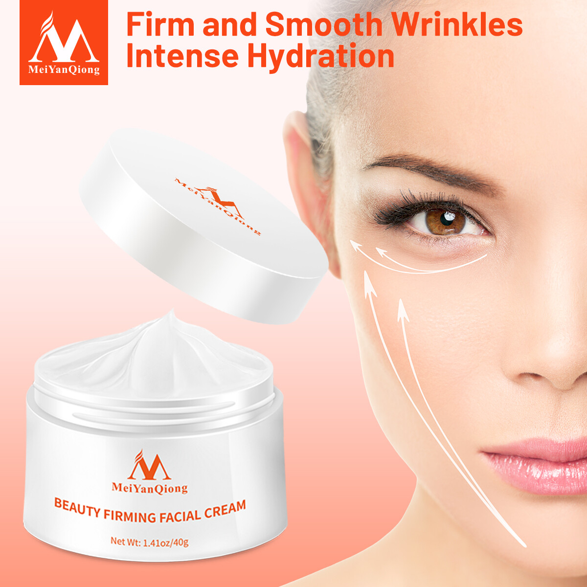 MeiYanQiong Slimming Face Lifting and Firming Massage Cream | Anti-Aging Whitening Moisturizing Beauty Skin Care Facial Cream for Hydration, Skin Firming, Facial Massage, and a Smooth Radiant Appearance - View 3 of 3