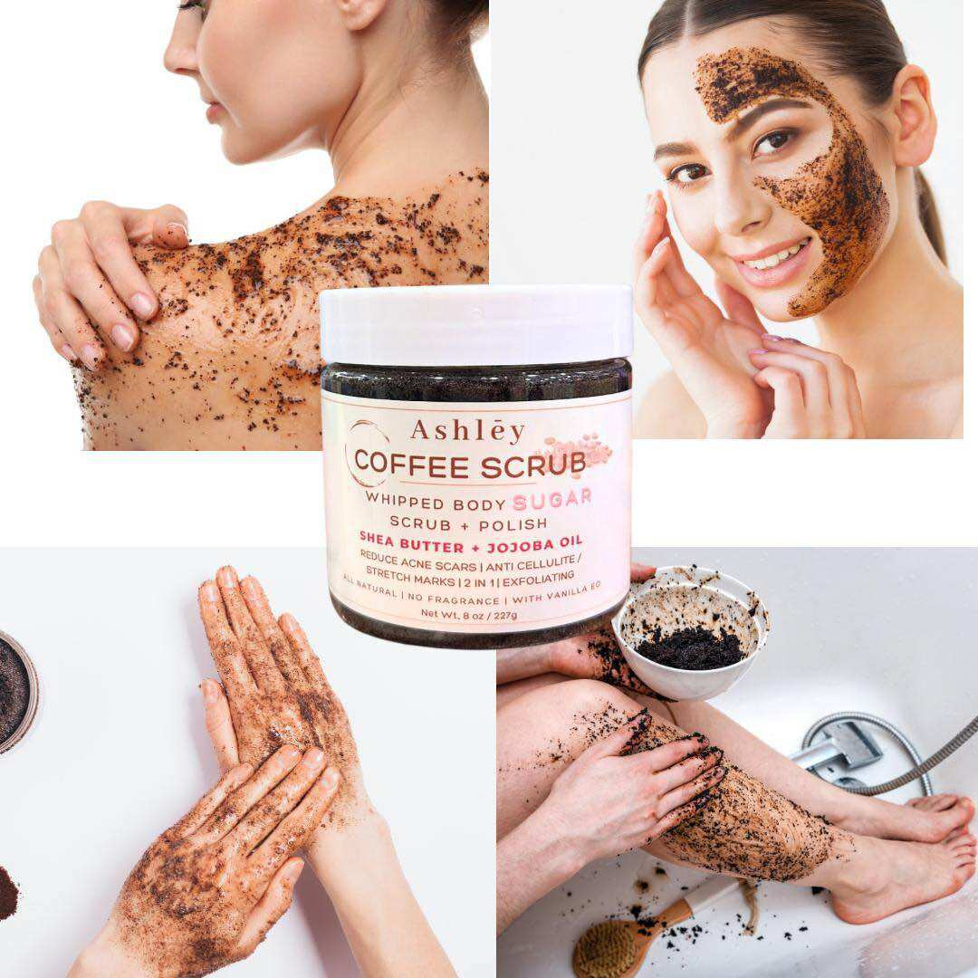 Coffee Face & Body Sugar Scrub Polish 227g | Exfoliating Facial and Body Scrub with Coffee Extract to Remove Dead Skin, Deep Clean Pores, Reduce Blackheads, Whiteheads, and Smooth Skin - View 3 of 4
