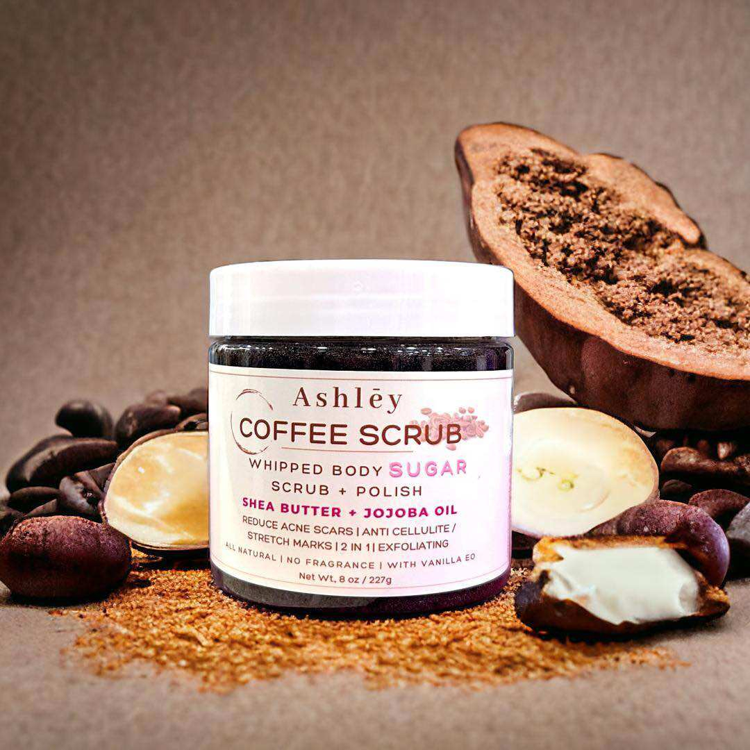 Coffee Face & Body Sugar Scrub Polish 227g | Exfoliating Facial and Body Scrub with Coffee Extract to Remove Dead Skin, Deep Clean Pores, Reduce Blackheads, Whiteheads, and Smooth Skin - View 4 of 4
