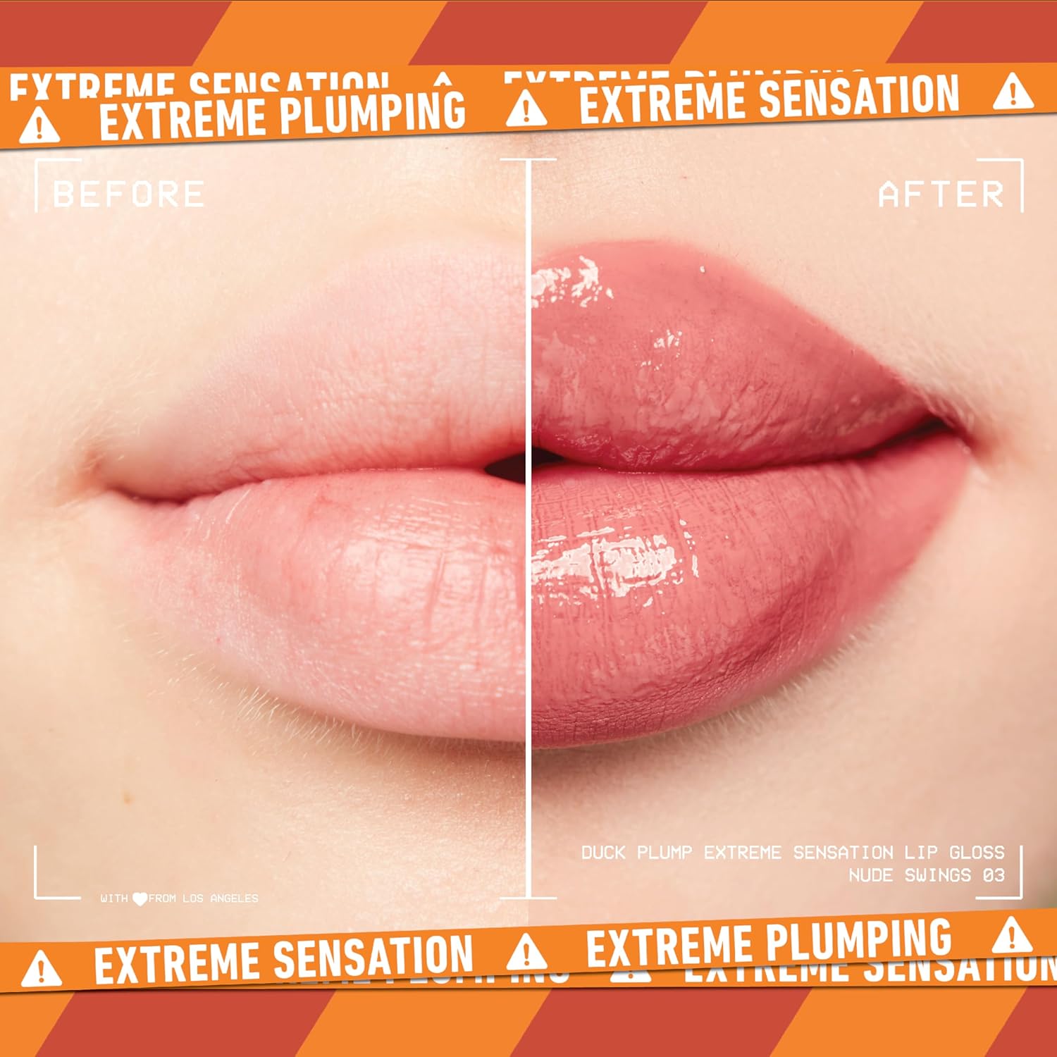 NYX PROFESSIONAL MAKEUP DUCK PLUMP LIP PLUMPING LACQUER, HIGH PIGMENT, HIGH SHINE, HIGH SPARKLE LIP GLOSS - NUDE SWINGS - View 6 of 6