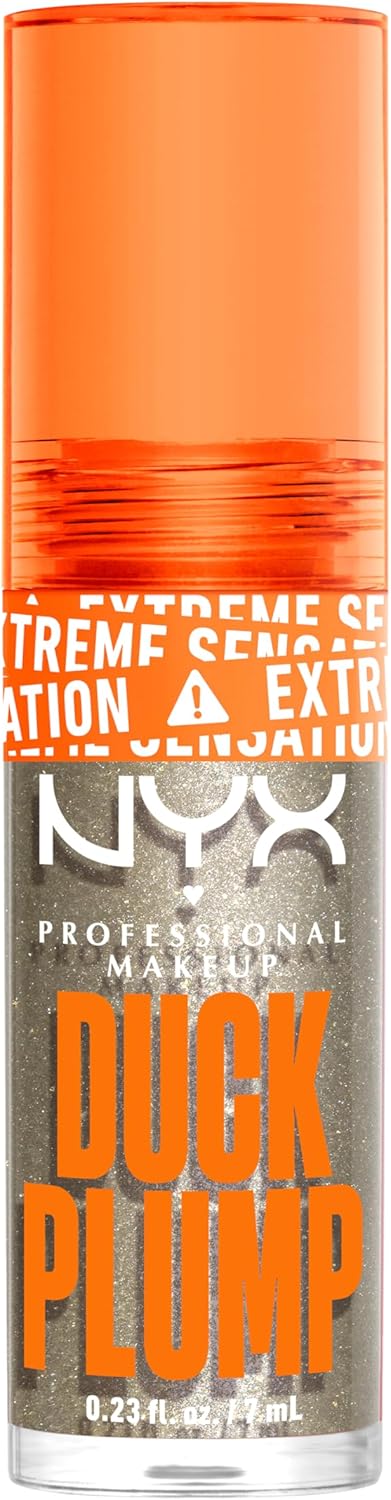 NYX PROFESSIONAL MAKEUP Duck Plump High Pigment Lip Gloss, Lip Plumper Gloss with Spicy Ginger - Quazy Silver - View 2 of 8