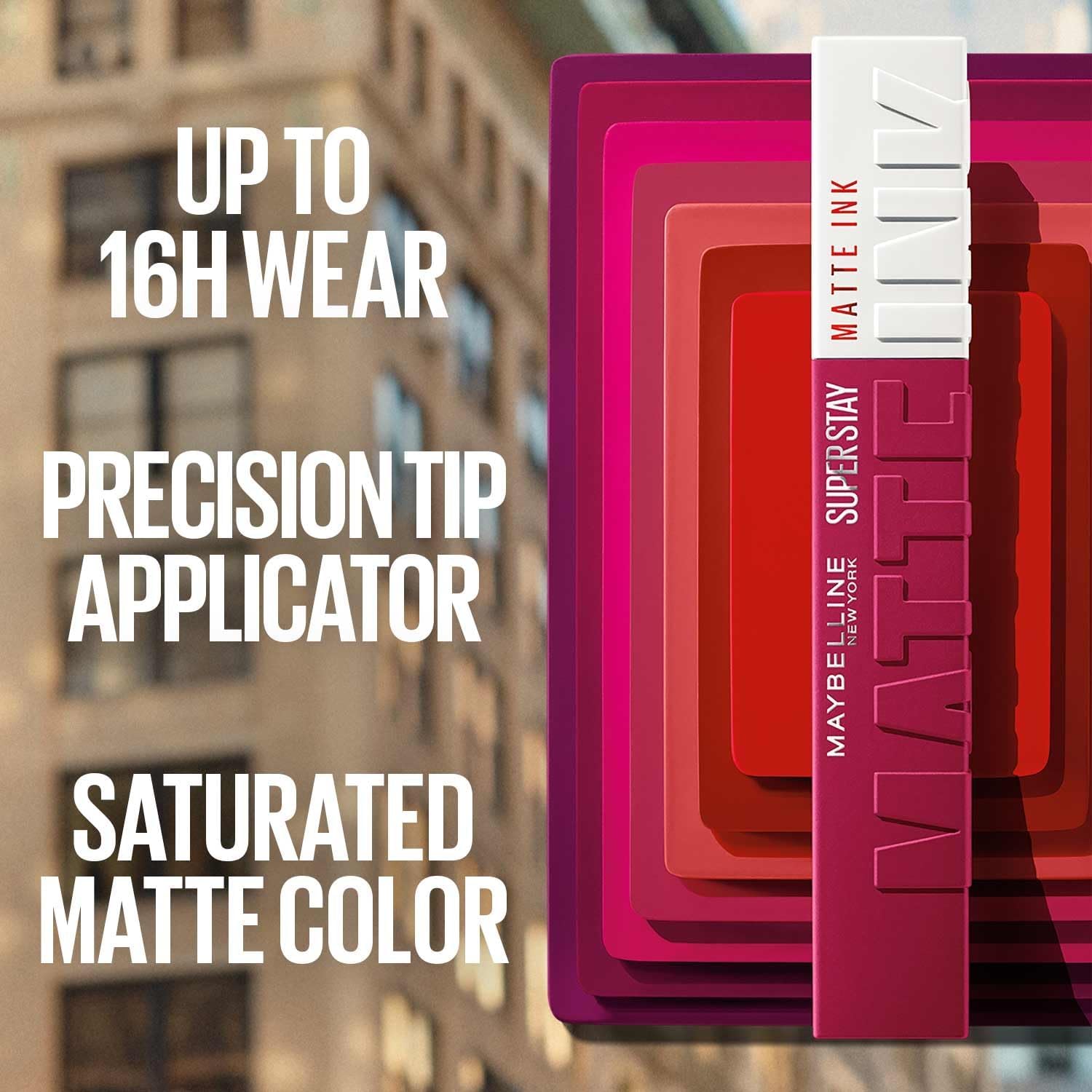 Maybelline New York Super Stay Matte Ink Pinks Lipstick, 155 Savant Nude, 26G - View 2 of 7