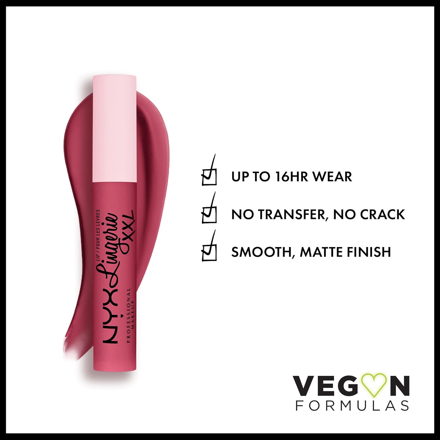 NYX PROFESSIONAL MAKEUP Lip Lingerie Xxl, Long Lasting Matte Liquid Lipstick, Vegan Formula, Push'D Up - View 5 of 5