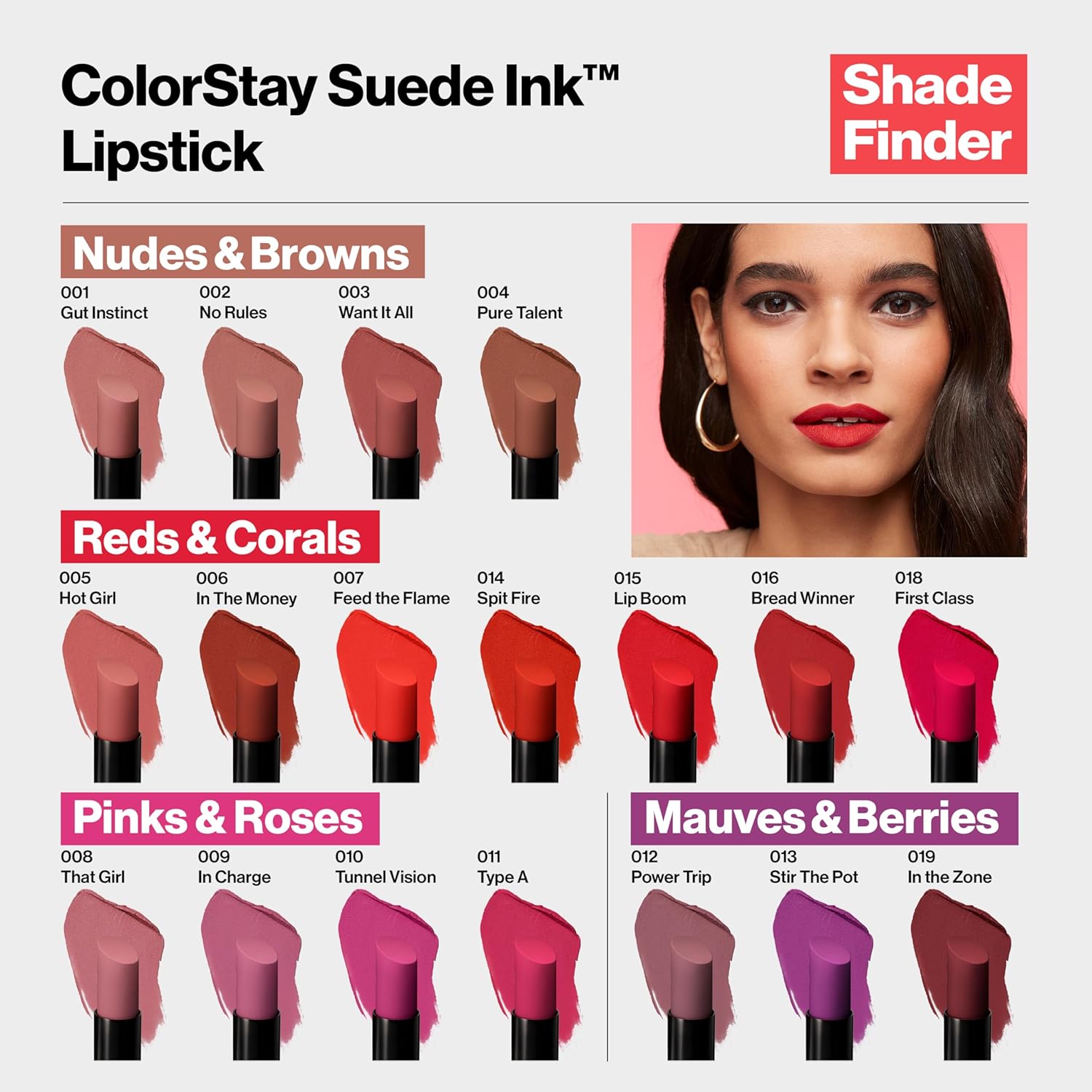 REVLON (002 No Rules) - Lipstick by Revlon, ColorStay Suede Ink, Built-in Primer, Infused with Vitamin E, Waterproof, Smudgeproof, Matte Colour, 002 No Rules (Pack of 1) - View 4 of 7