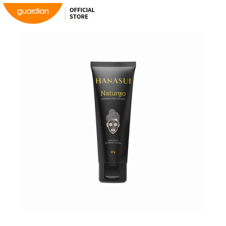 Hanasui Naturgo Lightening Peel Off Mask Black, Deep Cleansing Facial Mask, Removes Dirt and Excess Oil, Helps Brighten Skin, Smooth Texture, 60g Tube - View 3 of 3