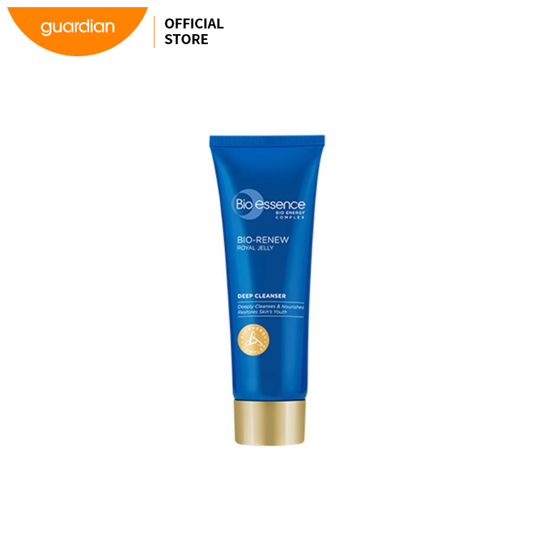 Bio-essence Bio-Renew Deep Cleanser, Gentle Deep Cleansing Facial Wash, Removes Dirt, Excess Oil and Makeup Residue, Hydrates and Refreshes Skin, Daily Skincare, 100ml Tube - View 2 of 3