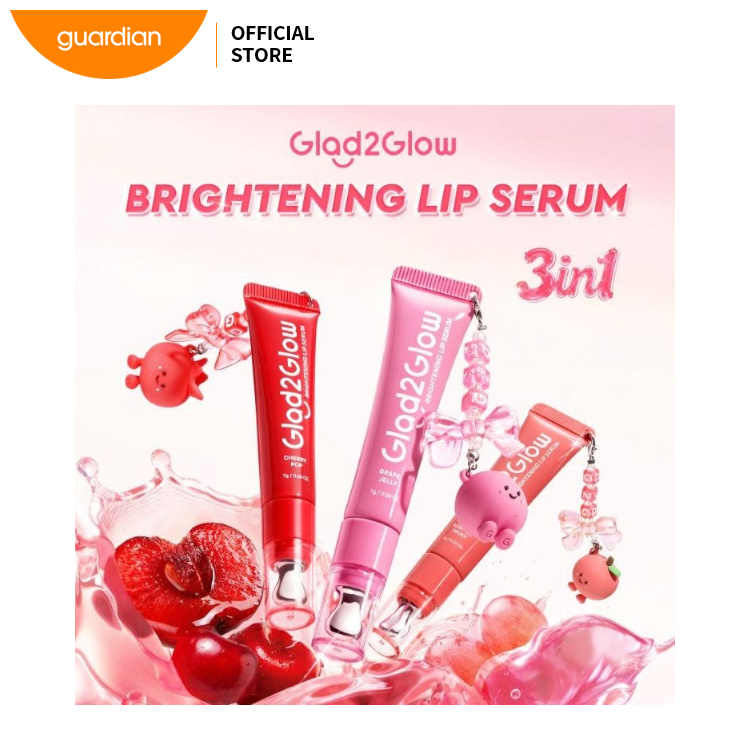 Glad2Glow Brightening Lip Serum Pumpkin Frost, Hydrating Nourishing Lip Treatment with Moisturizing Formula, Helps Smooth Dry Lips, Enhances Natural Shine, Lightweight Daily Lip Care, 7g - View 2 of 5