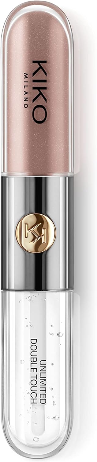 KIKO Milano Unlimited Double Touch 130 | Liquid Lipstick With A Bright Finish In A Two-Step Application. Lasts Up To 12 Hours. No-Transfer Base Colour - View 2 of 3